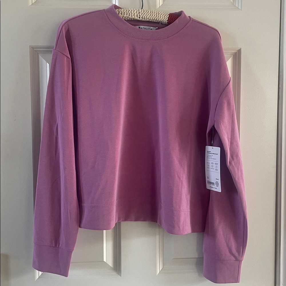 Athleta Seasoft Crew Neck Top- Size Medium- NEW